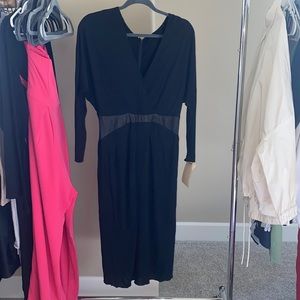 Black long sleeve Roberto Cavalli dress